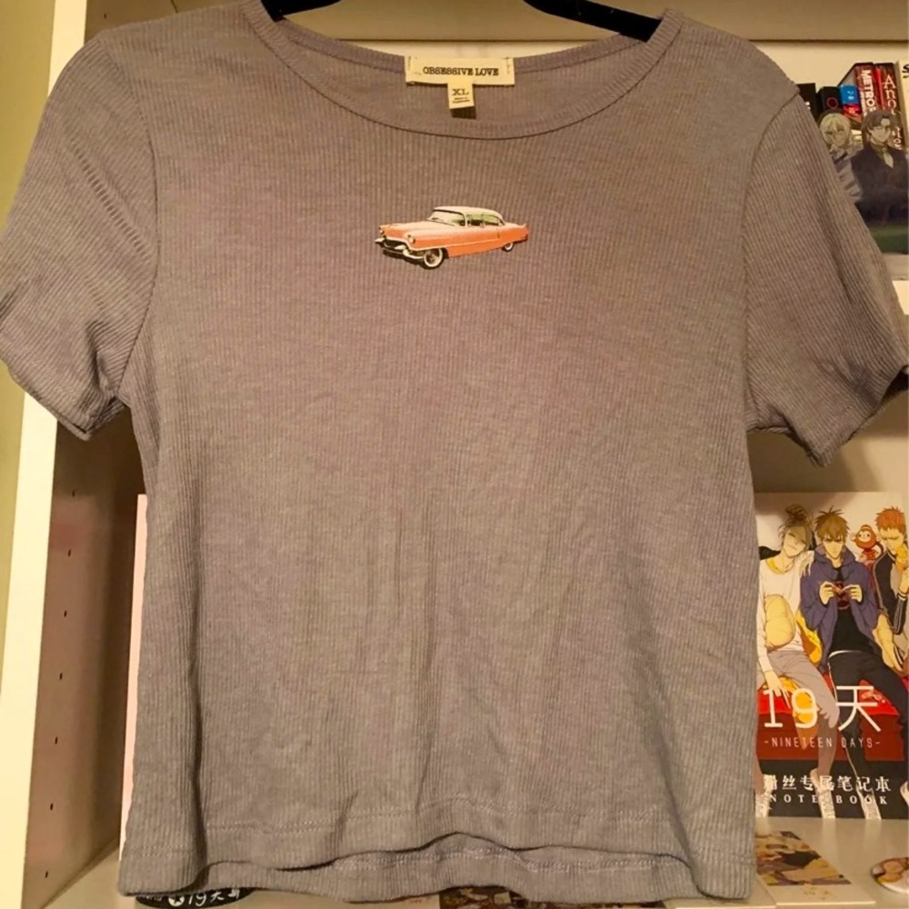 indie cropped shirt